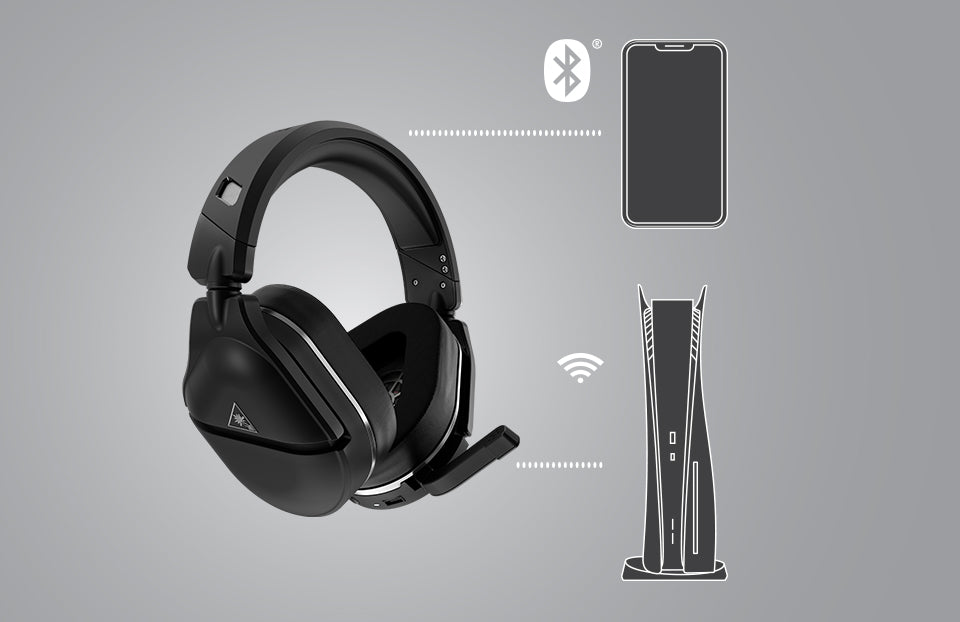 Contesta llamadas o escucha tu propia música mientras juegas con la tecnología ultrarrápida Bluetooth® 5.1, que aporta una conexión de baja latencia a tu dispositivo iOS o Android, PC y Mac®.