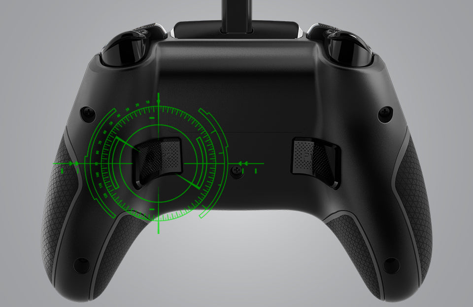 Los botones traseros asignables incluyen el modo Pro-Aim Focus