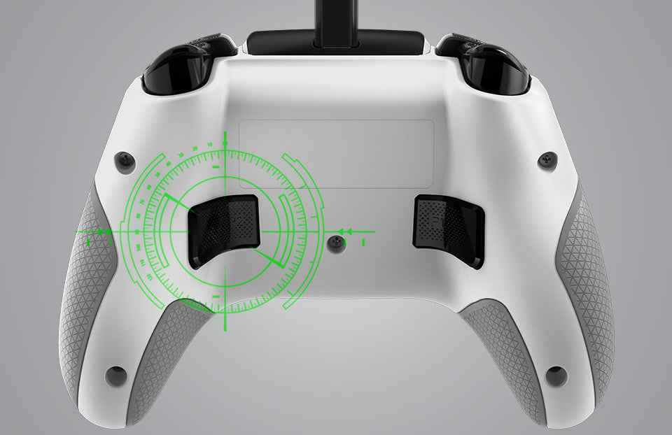 Los botones traseros asignables incluyen el modo Pro-Aim Focus