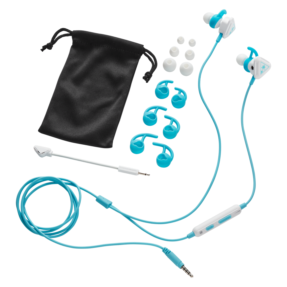 Auriculares de juego internos Battle Buds - Blanco/Turquesa