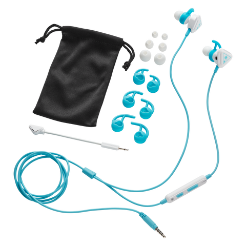 Auriculares de juego internos Battle Buds - Blanco/Turquesa
